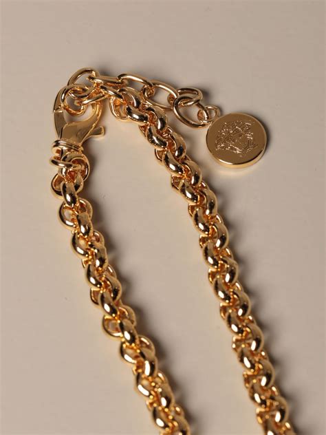 collana con medaglione versace|Collana Icon in Oro .